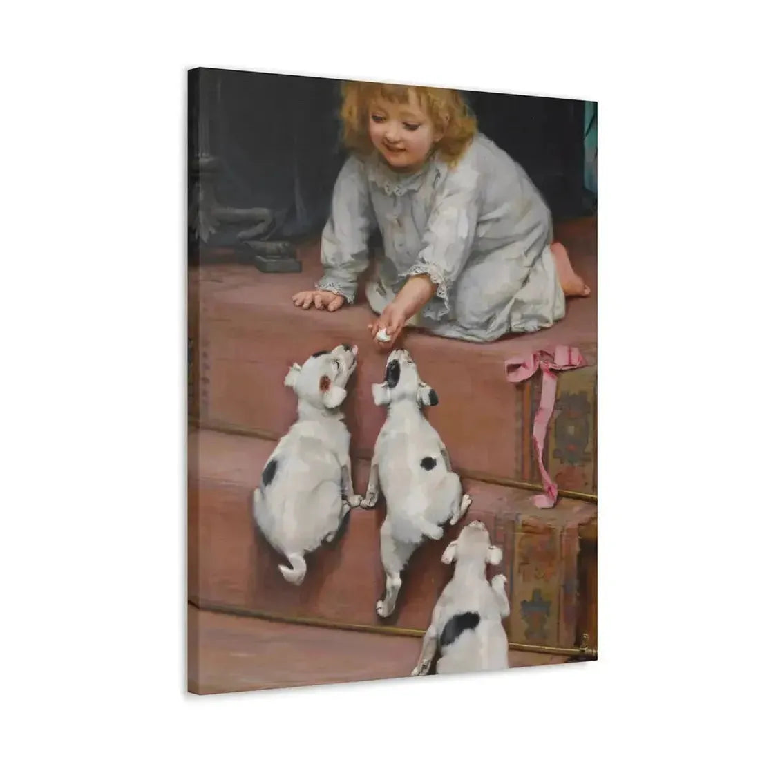 Arthur John Elsley (1861-1952) A Dead Heat 1893 - Canvas Wall Art - The Sticker Space