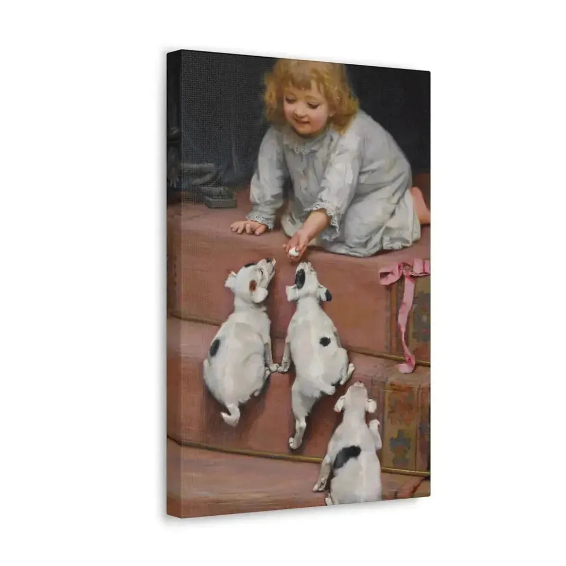 Arthur John Elsley (1861-1952) A Dead Heat 1893 - Canvas Wall Art - The Sticker Space