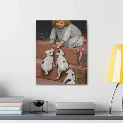 Arthur John Elsley (1861-1952) A Dead Heat 1893 - Canvas Wall Art - The Sticker Space