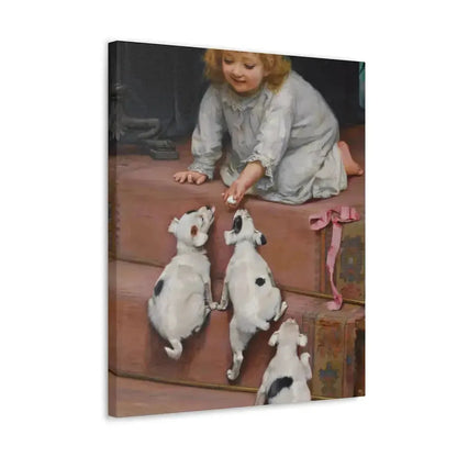 Arthur John Elsley (1861-1952) A Dead Heat 1893 - Canvas Wall Art - The Sticker Space