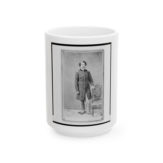 Arthur Linn, U.S.A., In Uniform, Full-Length Portrait, Facing Front (U.S. Civil War) White Coffee Mug