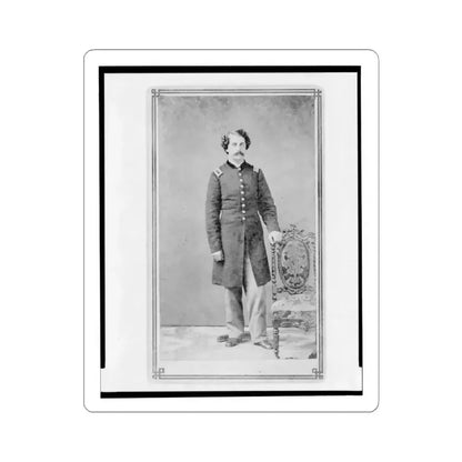 Arthur Linn, U.S.A., In Uniform, Full-Length Portrait, Facing Front (U.S. Civil War) STICKER Vinyl Kiss-Cut Decal 4 Inch White - The Sticker Space