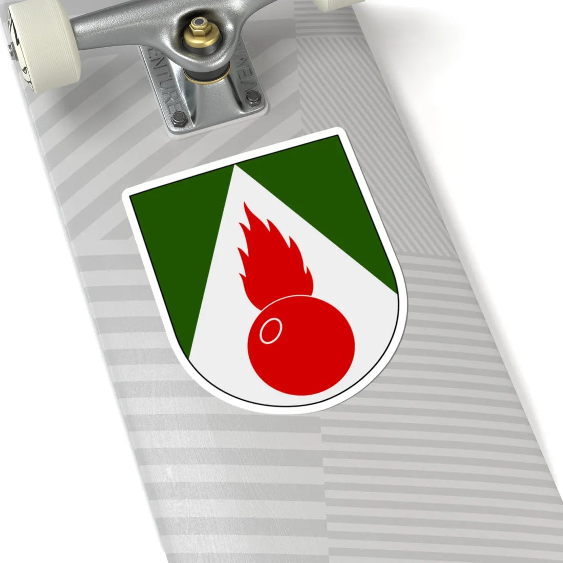 Artilleriregementet 923. kompaniet vapen (Sweden) (Coat of Arms) STICKER Vinyl Kiss-Cut Decal - The Sticker Space