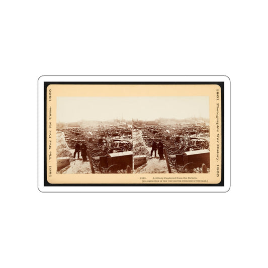 Artillery Captured From The Rebels 001 (U.S. Civil War) STICKER Vinyl Die-Cut Decal-White-The Sticker Space