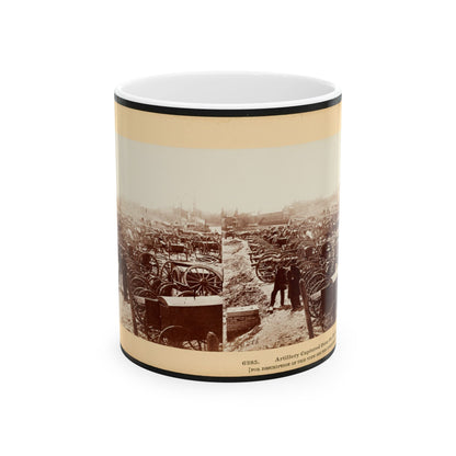 Artillery Captured From The Rebels 001 (U.S. Civil War) White Coffee Mug-11oz-The Sticker Space