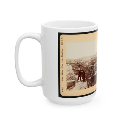 Artillery Captured From The Rebels 001 (U.S. Civil War) White Coffee Mug-The Sticker Space