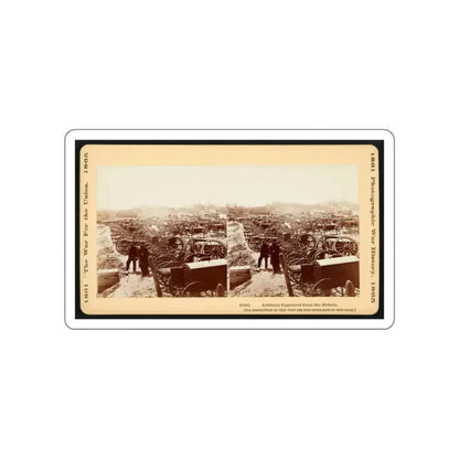 Artillery Captured From The Rebels 001 (U.S. Civil War) STICKER Vinyl Die-Cut Decal White Die-Cut 2 Inch - The Sticker Space