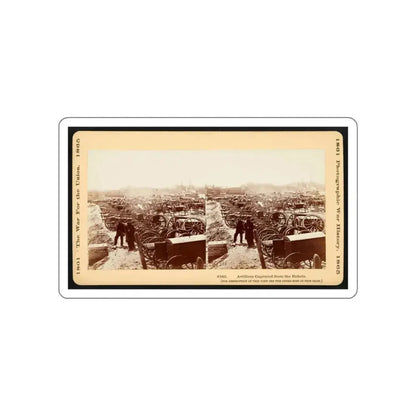 Artillery Captured From The Rebels 001 (U.S. Civil War) STICKER Vinyl Die-Cut Decal White Die-Cut 5 Inch - The Sticker Space
