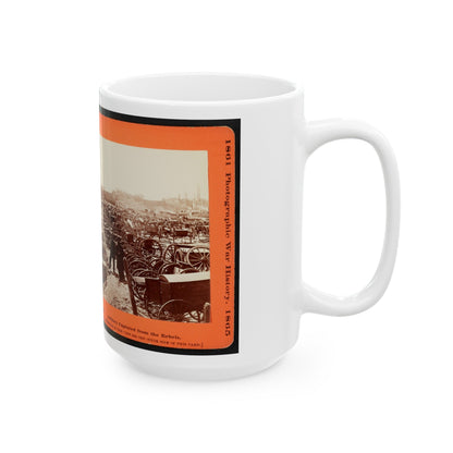 Artillery Captured From The Rebels (U.S. Civil War) White Coffee Mug-The Sticker Space