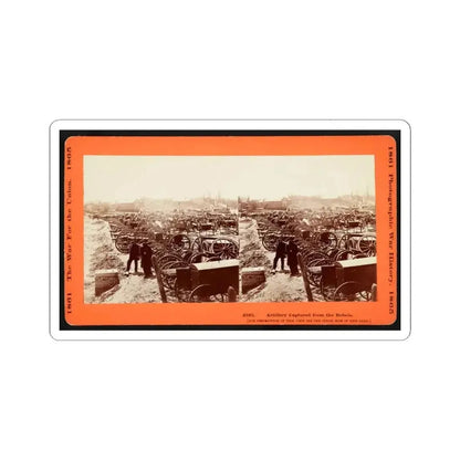 Artillery Captured From the Rebels (U.S. Civil War) STICKER Vinyl Kiss-Cut Decal 4 Inch White - The Sticker Space