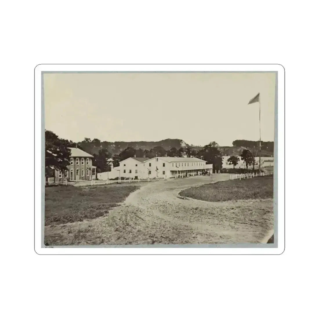 Artillery Depot, (Camp Barry) Near Washington, D.C. (U.S. Civil War) STICKER Vinyl Kiss-Cut Decal 6 Inch White - The Sticker Space