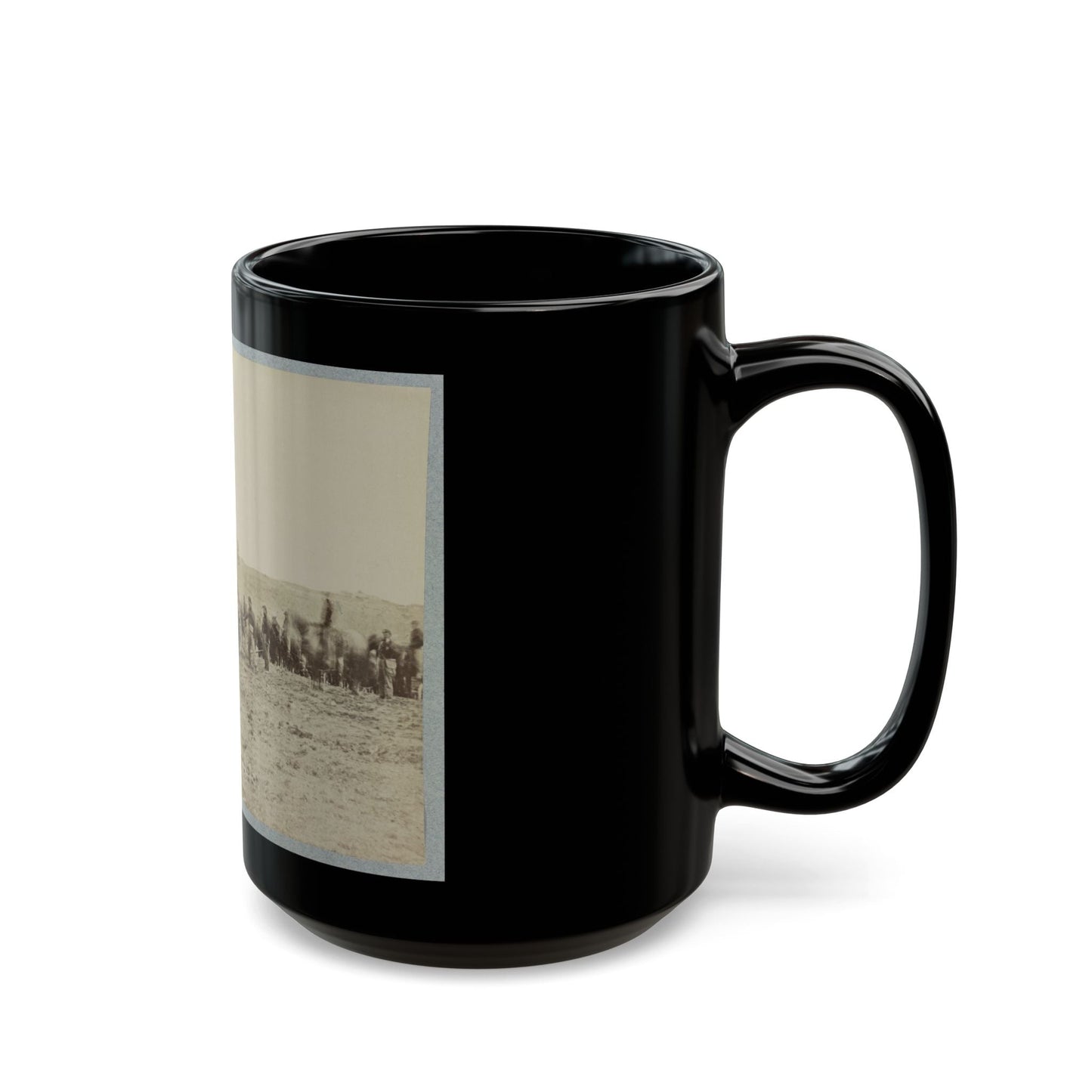 Artillery Going Into Action On South Bank Of Rappahannock, May 2, 1863 (U.S. Civil War) Black Coffee Mug