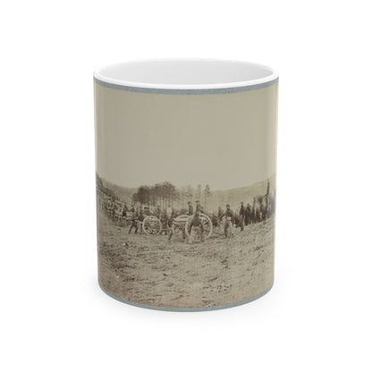 Artillery Going Into Action On South Bank Of Rappahannock, May 2, 1863 (U.S. Civil War) White Coffee Mug