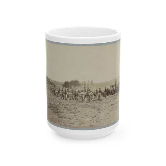 Artillery Going Into Action On South Bank Of Rappahannock, May 2, 1863 (U.S. Civil War) White Coffee Mug