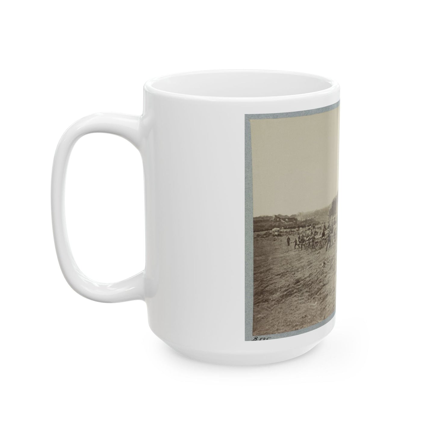 Artillery Going Into Action On South Bank Of Rappahannock, May 2, 1863 (U.S. Civil War) White Coffee Mug