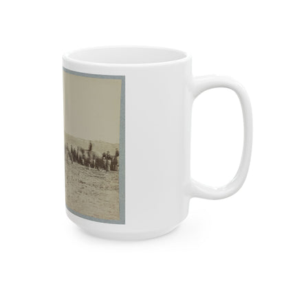 Artillery Going Into Action On South Bank Of Rappahannock, May 2, 1863 (U.S. Civil War) White Coffee Mug