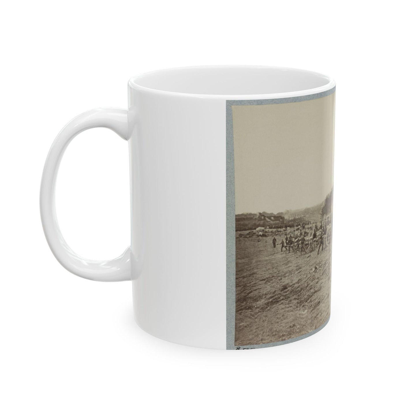 Artillery Going Into Action On South Bank Of Rappahannock, May 2, 1863 (U.S. Civil War) White Coffee Mug