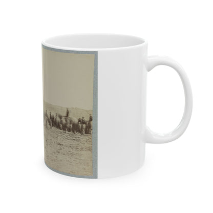 Artillery Going Into Action On South Bank Of Rappahannock, May 2, 1863 (U.S. Civil War) White Coffee Mug