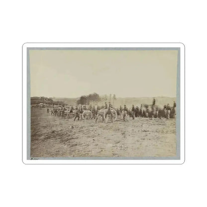 Artillery Going Into Action on South Bank of Rappahannock, May 2, 1863 (U.S. Civil War) STICKER Vinyl Kiss-Cut Decal 3 Inch White - The Sticker Space