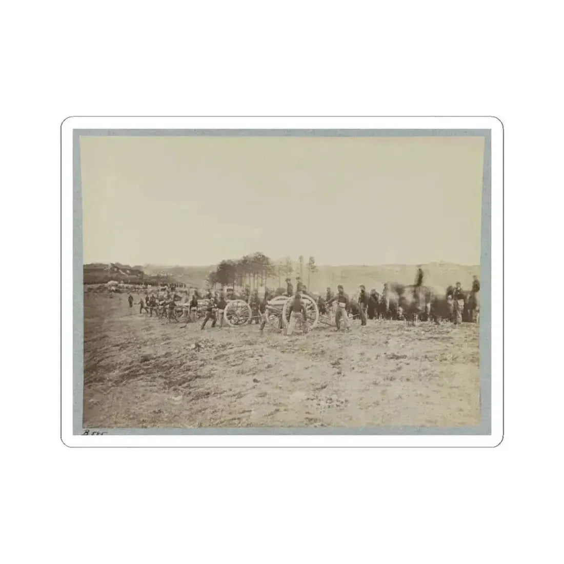 Artillery Going Into Action on South Bank of Rappahannock, May 2, 1863 (U.S. Civil War) STICKER Vinyl Kiss-Cut Decal 6 Inch White - The Sticker Space