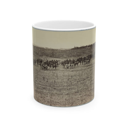 Artillery Going Into Action On South Bank Of Rappahannock River - June 4, 1863 (U.S. Civil War) White Coffee Mug