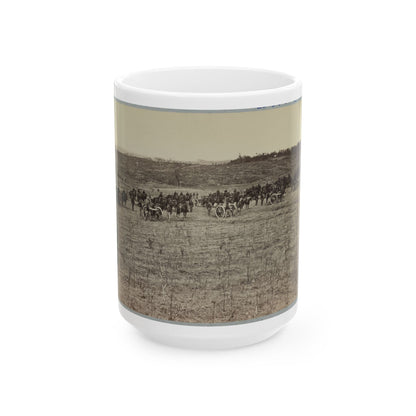 Artillery Going Into Action On South Bank Of Rappahannock River - June 4, 1863 (U.S. Civil War) White Coffee Mug