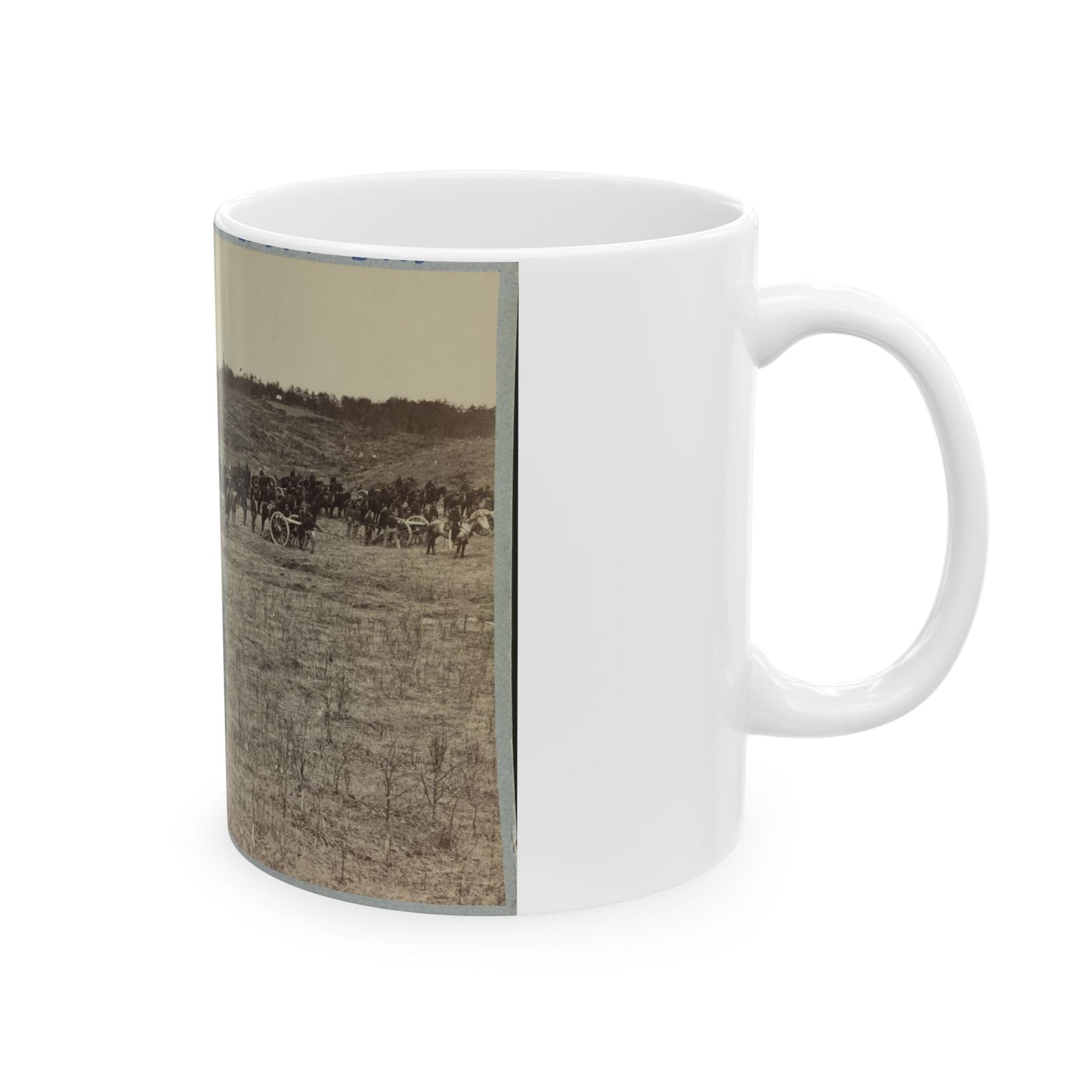 Artillery Going Into Action On South Bank Of Rappahannock River - June 4, 1863 (U.S. Civil War) White Coffee Mug