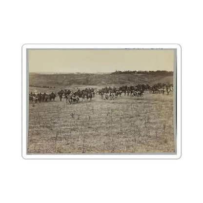 Artillery Going Into Action on South Bank of Rappahannock River - June 4, 1863 (U.S. Civil War) STICKER Vinyl Kiss-Cut Decal 6 Inch White - The Sticker Space