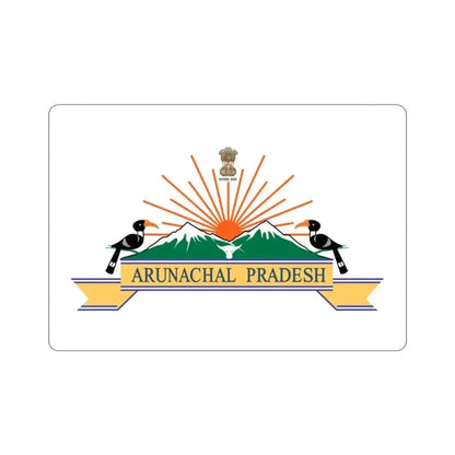 Arunachal Pradesh Flag (India) STICKER Vinyl Die-Cut Decal 2 Inch - The Sticker Space