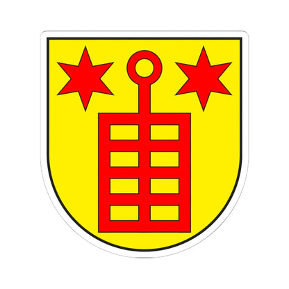 Arvigo wappen (Switzerland) (Coat of Arms) STICKER Vinyl Kiss-Cut Decal 6 Inch White - The Sticker Space