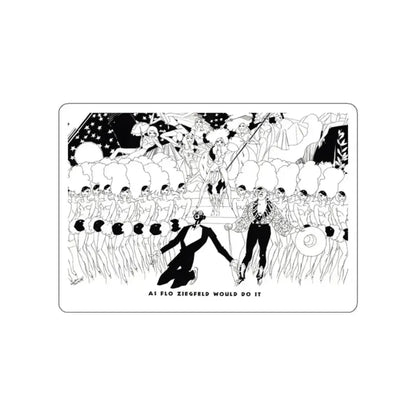As Flo Ziegfeld Would Do It, Ballyhoo Magazine, November 1931 (Magazine Illustration) STICKER Vinyl Die-Cut Decal White Die-Cut 2 Inch - The Sticker Space