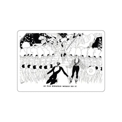 As Flo Ziegfeld Would Do It, Ballyhoo Magazine, November 1931 (Magazine Illustration) STICKER Vinyl Die-Cut Decal White Die-Cut 3 Inch - The Sticker Space