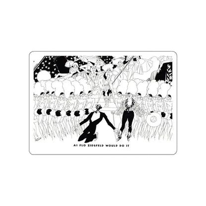 As Flo Ziegfeld Would Do It, Ballyhoo Magazine, November 1931 (Magazine Illustration) STICKER Vinyl Die-Cut Decal White Die-Cut 6 Inch - The Sticker Space