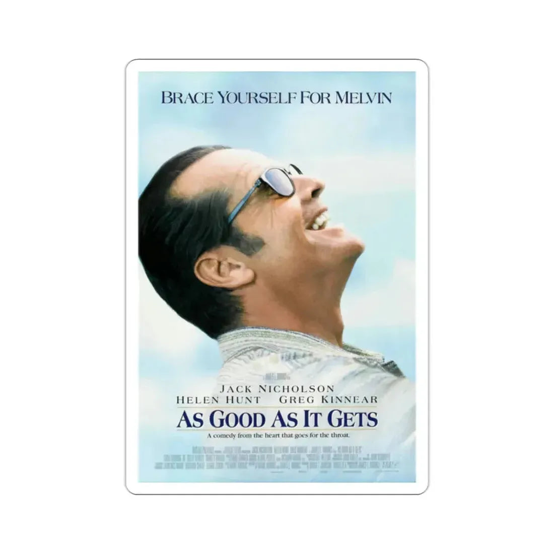 As Good As It Gets 1997 Movie Poster STICKER Vinyl Die-Cut Decal 2 Inch - The Sticker Space
