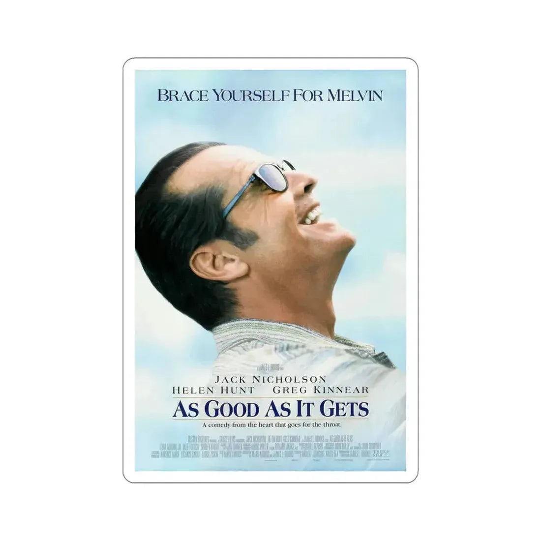 As Good As It Gets 1997 Movie Poster STICKER Vinyl Die-Cut Decal 5 Inch - The Sticker Space
