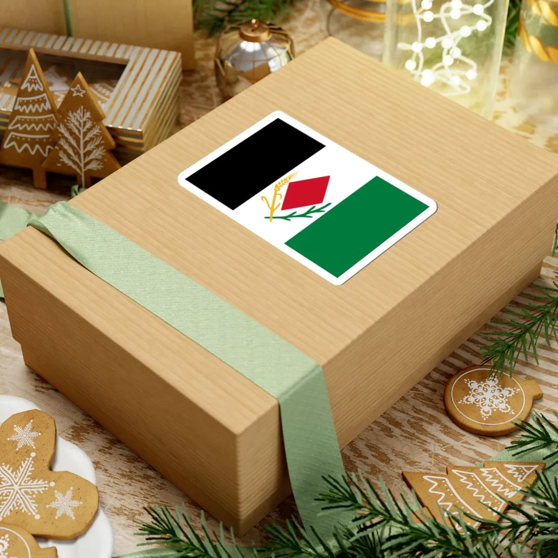 Asad Shufani proposed Palestine flag alt 1 Corrected (Palestine) STICKER Vinyl Kiss-Cut Decal - The Sticker Space