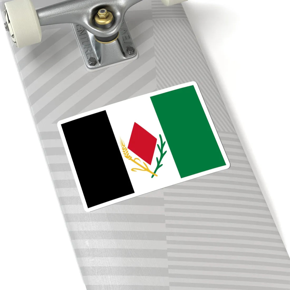 Asad Shufani proposed Palestine flag alt 1 Corrected (Palestine) STICKER Vinyl Kiss-Cut Decal - The Sticker Space