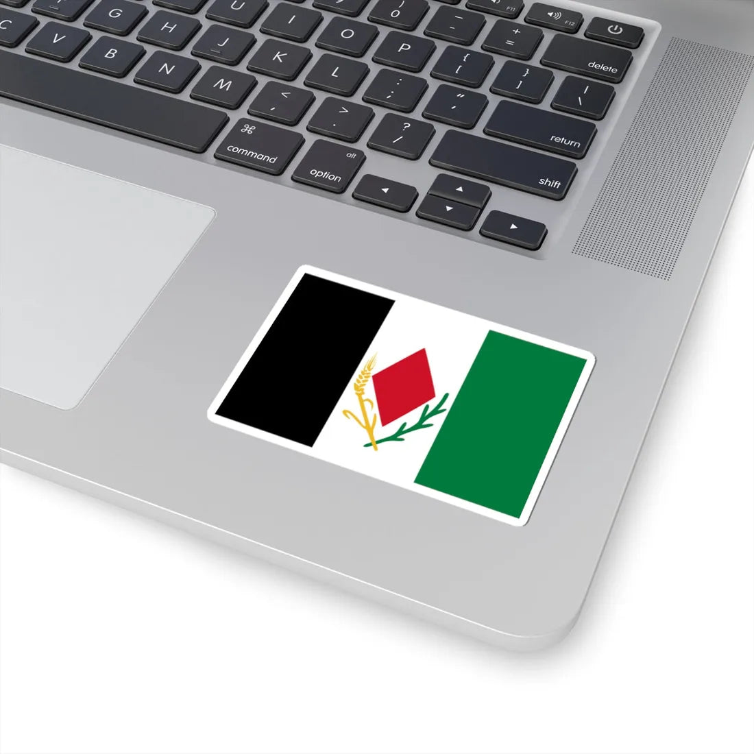Asad Shufani proposed Palestine flag alt 1 Corrected (Palestine) STICKER Vinyl Kiss-Cut Decal - The Sticker Space