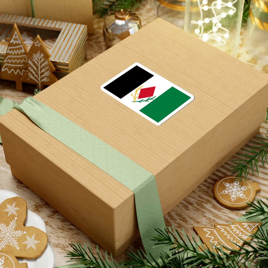 Asad Shufani proposed Palestine flag alt 1 Corrected (Palestine) STICKER Vinyl Kiss-Cut Decal - The Sticker Space