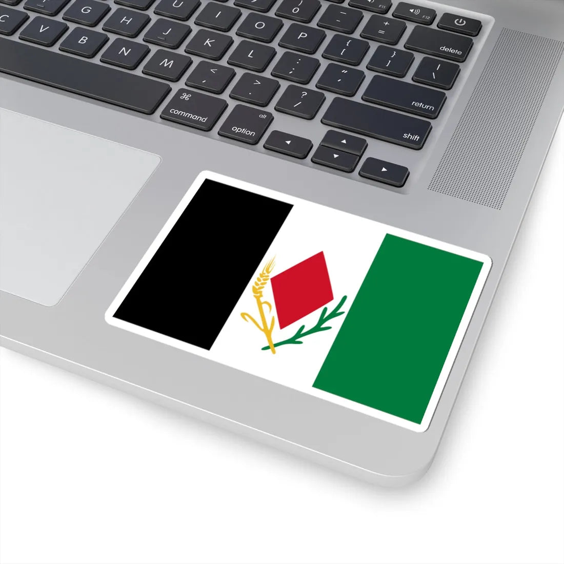 Asad Shufani proposed Palestine flag alt 1 Corrected (Palestine) STICKER Vinyl Kiss-Cut Decal - The Sticker Space