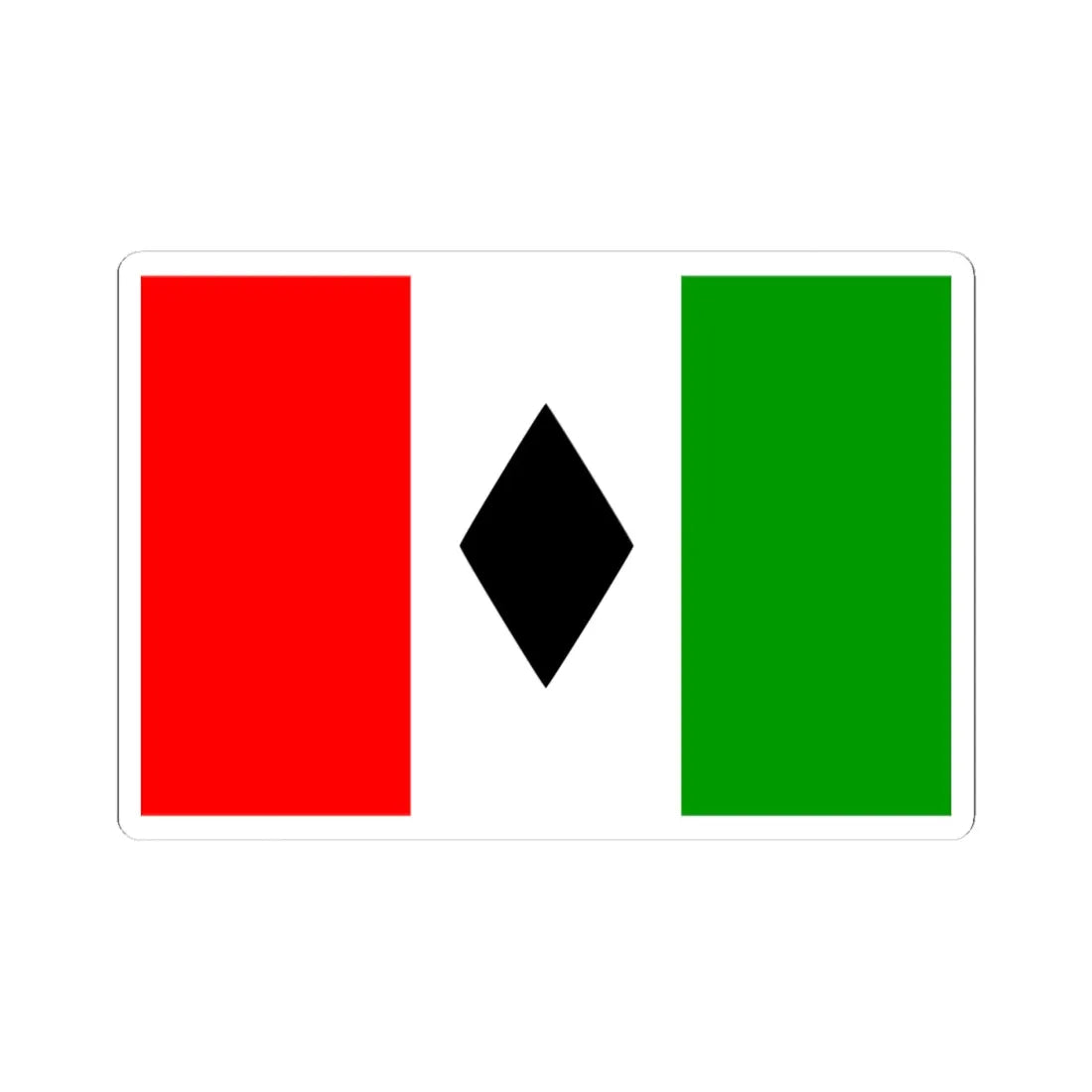 Asad Shufani proposed Palestine flag alt 2 (Palestine) STICKER Vinyl Kiss-Cut Decal 4 Inch White - The Sticker Space