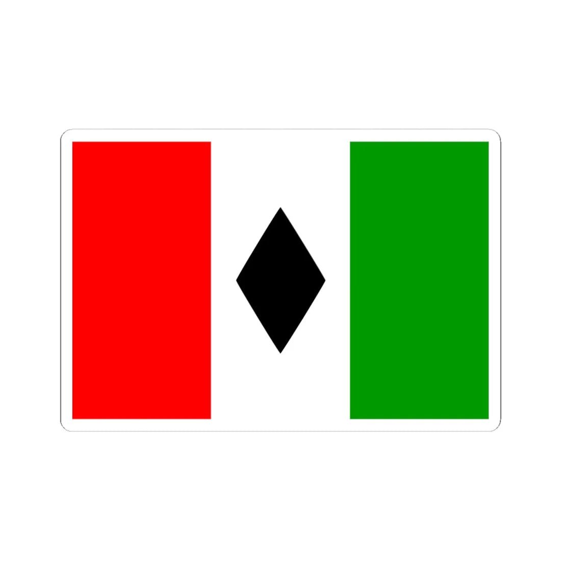 Asad Shufani proposed Palestine flag alt 2 (Palestine) STICKER Vinyl Kiss-Cut Decal 6 Inch White - The Sticker Space