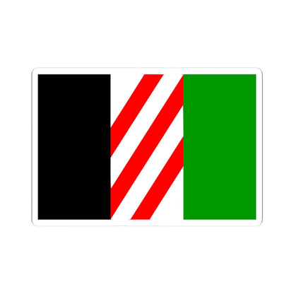 Asad Shufani proposed Palestine flag alt 3 (Palestine) STICKER Vinyl Kiss-Cut Decal 4 Inch White - The Sticker Space