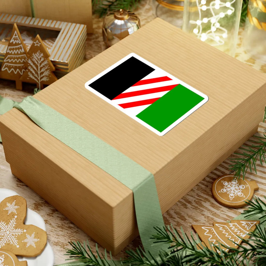 Asad Shufani proposed Palestine flag alt 3 (Palestine) STICKER Vinyl Kiss-Cut Decal - The Sticker Space