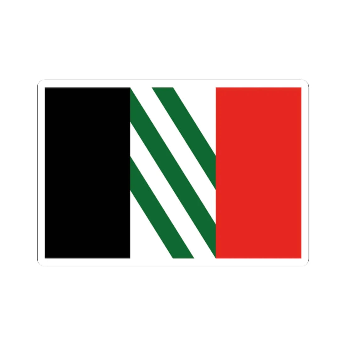Asad Shufani proposed Palestine flag alt 4 (Palestine) STICKER Vinyl Kiss-Cut Decal 2 Inch White - The Sticker Space
