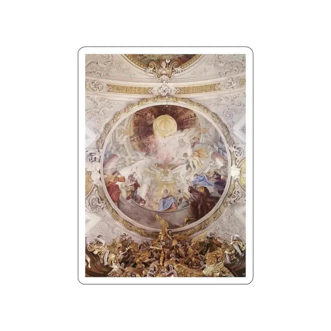 ASAM, Cosmas Damian - Pentecost (Artwork) STICKER Vinyl Die-Cut Decal White Die-Cut 4 Inch - The Sticker Space