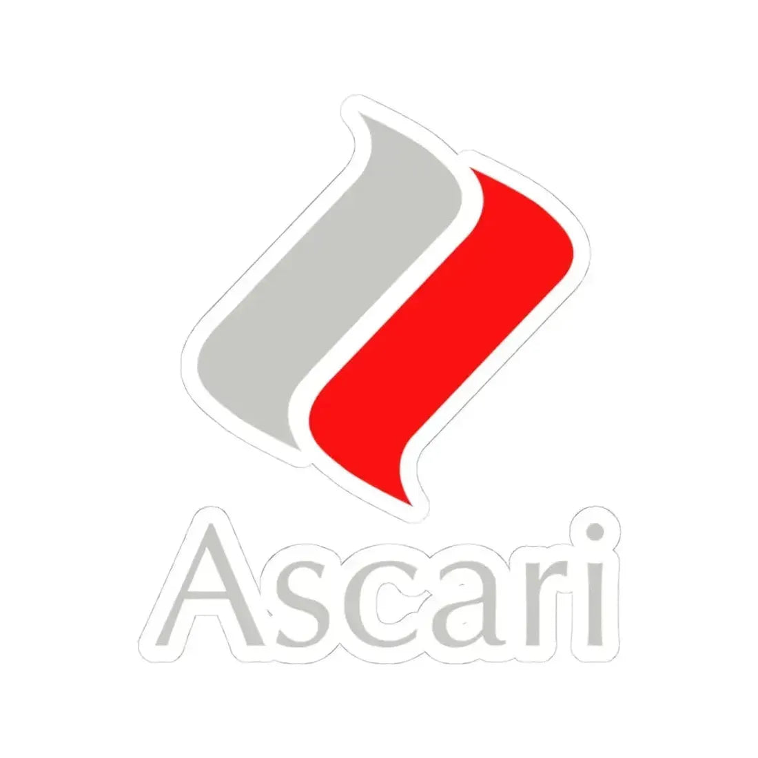 Ascari Cars. Ltd. (Logo) STICKER Vinyl Kiss-Cut Decal 4 Inch White - The Sticker Space
