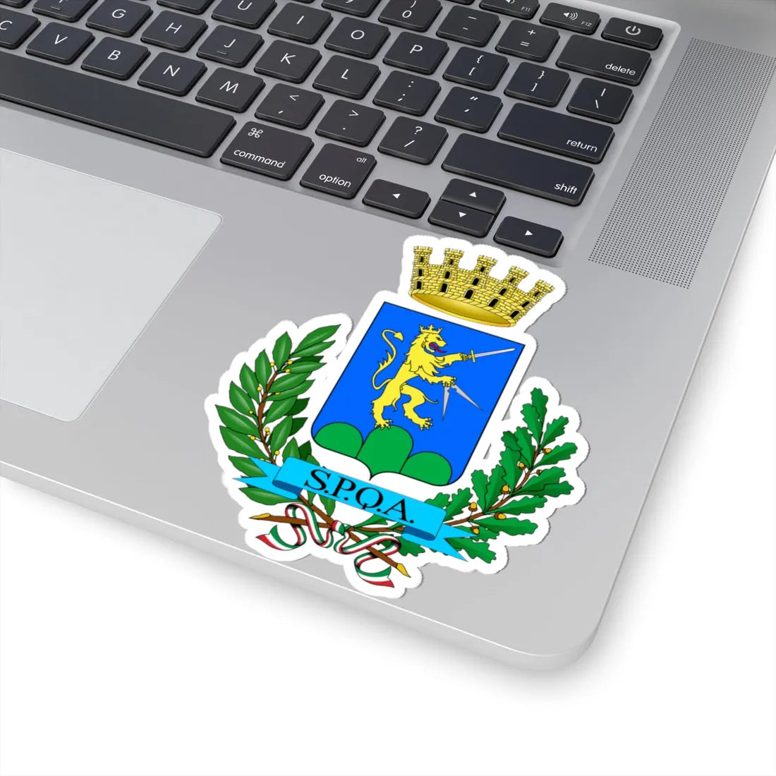 Ascoli Satriano-Stemma (Italy) (Coat of Arms) STICKER Vinyl Kiss-Cut Decal - The Sticker Space