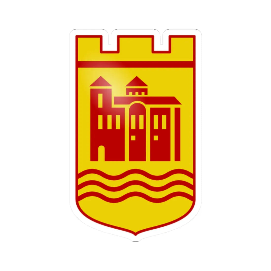 Asenovgrad-coat-of-arms (Bulgaria) (Coat of Arms) STICKER Vinyl Kiss-Cut Decal 2 Inch White - The Sticker Space