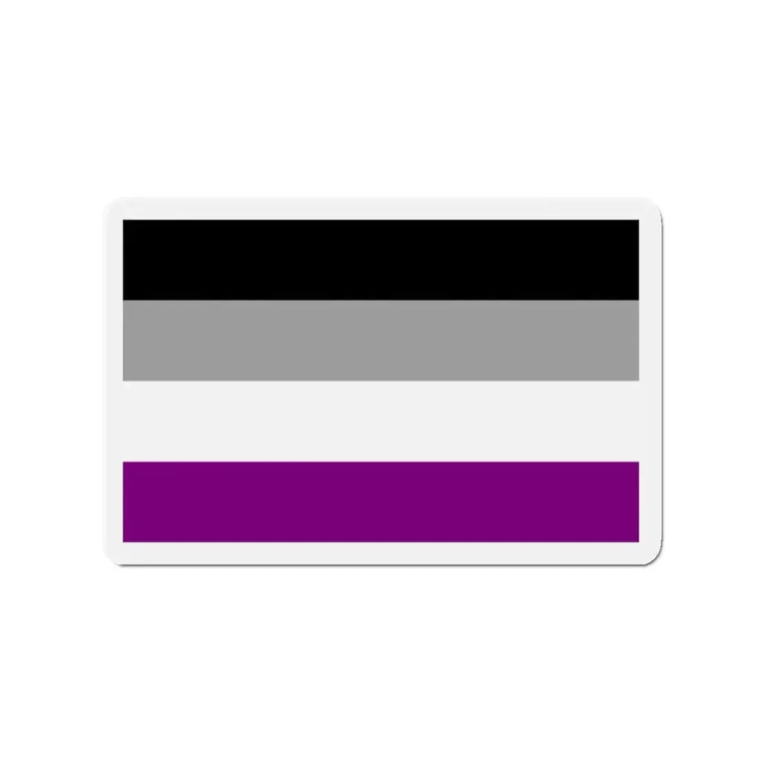 Asexual Pride Flag - Refrigerator Magnet 2 Inch - The Sticker Space